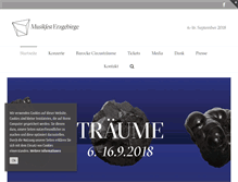 Tablet Screenshot of musikfest-erzgebirge.de